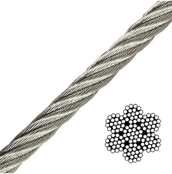 12mm galvanized Zipline  cable