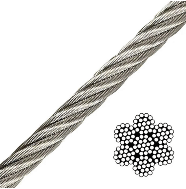 12mm galvanized Zipline  cable - Image 2