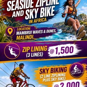 Mambrui Waves and Dunes Zipline and Sky Bike adventure in Kilifi near Malindi