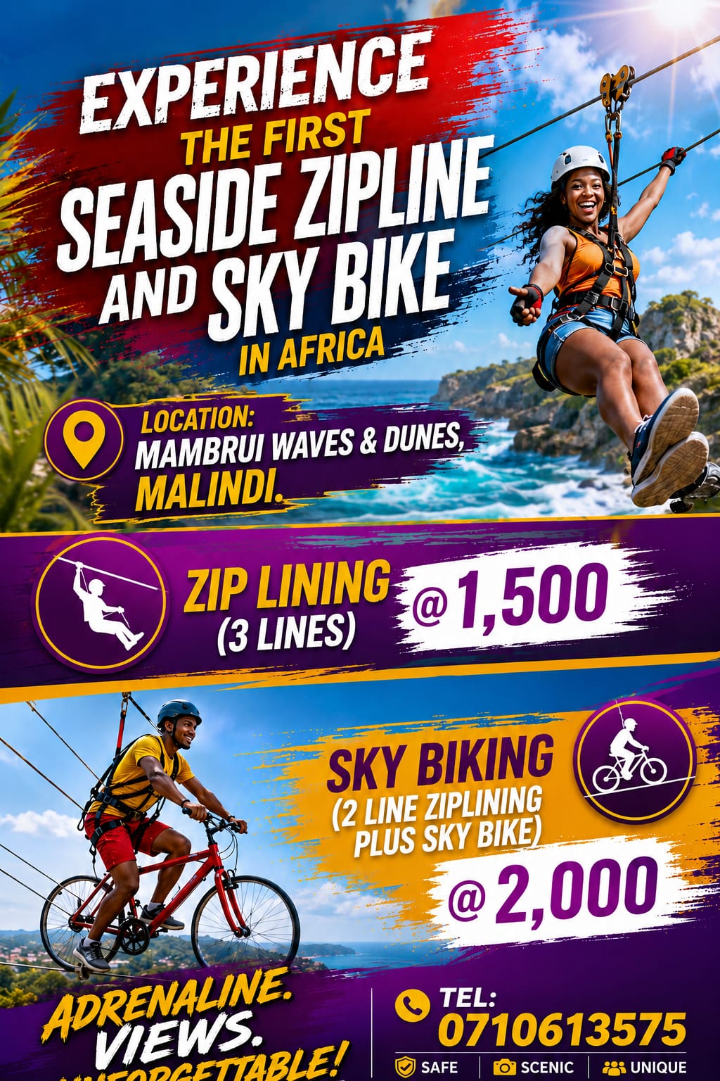 Book Mambrui DuneSky Bike and Zipline Adventure